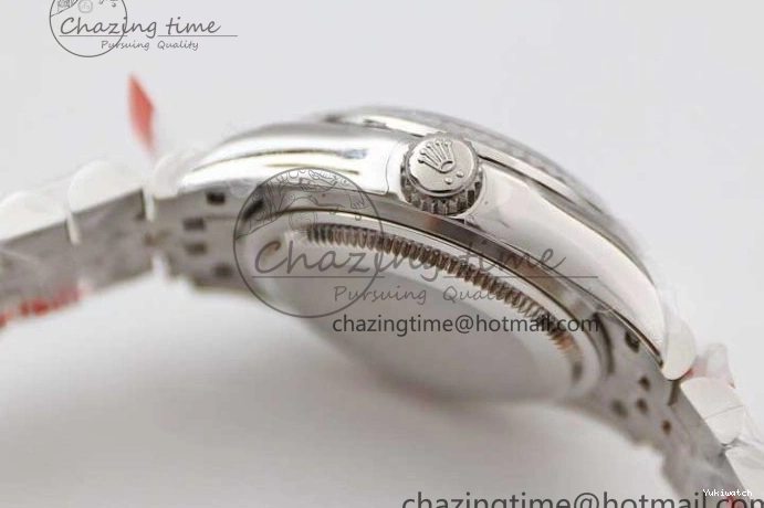 SS on Silver Steel Lady Bracelet 1:1 904L 28 TWF Best Dial DateJust President Edition NH05 0426